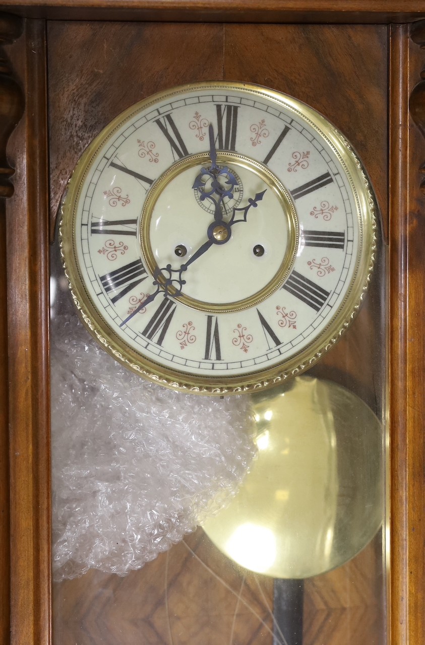 A 19th century German wall clock